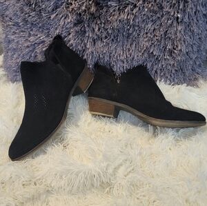 Nordstrom BP Black Suede Booties - Size 9, never worn